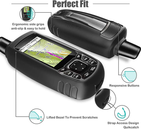 TUSITA 62 62s 62st 62sc 62stc 64 64s 64st 64sc 64x 64sx 64csx 65 65s Case Compatible with Garmin GPSMAP - Silicone