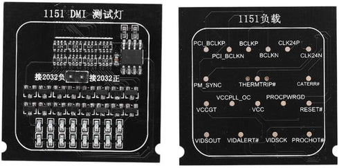 CPU Interface Motherboard Test Card, 2 in 1 Loading Board with LED Indicator for Intel