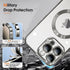 ZIYE iPhone 15 Pro Max Case - Luxury Clear Plating, Soft TPU Bumper, Full Camera Protection, MagSafe Compatible (6.7")