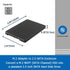 M.2 Adapter to 2.5 SATA Enclosure, B & M Key SATA Based NGFF SSD Converter, Supports 2230 2242 2260 2280 Hard Drive