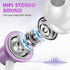 USB C Headphones for Samsung S24 Ultra S23 Fe A35, Type C Earphones Noise Isolating with Mic, Wired Earbuds, Purple