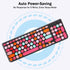 Wireless Keyboard and Mouse Combo, Retro Typewriter Wireless Keyboard with Round Keycaps for Desktop
