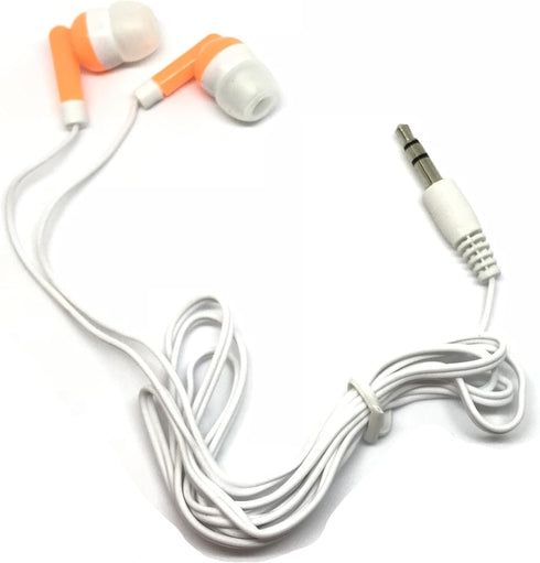 50 Pack MP3 TFD Supplies Wholesale Bulk Earbuds Headphones for iPhone, Android, Player - Mixed Colors