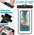 Waterproof Cell Phone Pouch Case, 4 Pack Universal Luminous Waterproof Phone Bag for Beach, Shower, Pool