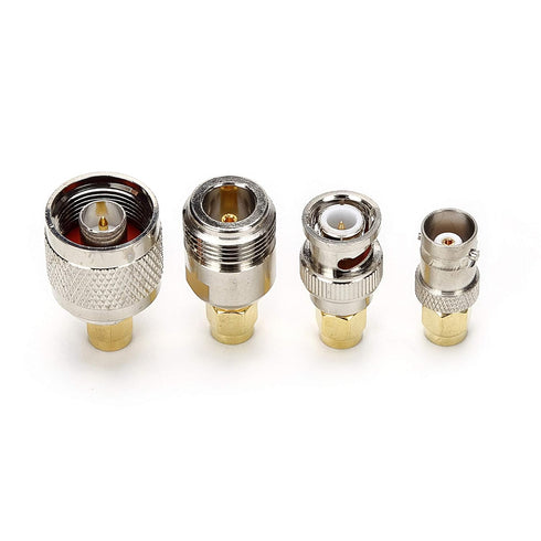 SMA Connector Kit, Adapter Standard SMA/BNC/UHF/N/F Male to Female Cable Connector Pack of 16