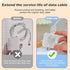 Glitter DIY Cable Protector for Apple iPhone Power Adapter, Cute Bling Love Heart Design, USB Case for Charger