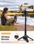 Takerers 4-in-1 Tripod360 Portable Selfie Stick Tripod with RemotePocket Size Extendable Cell Phone Rotation Mini