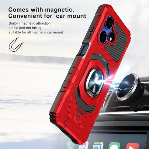 Ailiber Case for Celero 3 5G Plus, Boost Mobile Celero+ 2024 with Tempered Glass Screen Protector, Heavy Duty Shockproof