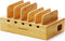 SpaceAid Bamboo Charging Station for Multiple Devices, Cell Phone Docking Stations for Multi