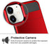 Vofolen iPhone 12 Case 5G, Red Wallet Cover with Credit Card Holder Slot, Anti-Scratch Dual Layer Protective