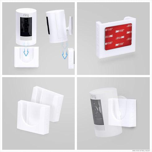 Adhesive Wall Mount for Stick Up Cam (2 Pack), No Hassle Bracket Holder for Battery, Wired & Solar Versions