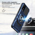TCL ION X Case with Tempered Glass Screen Protector, Military Grade Heavy Duty Shockproof Protective Cover