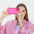 Jefonha 17 Compatible with Phone Case with Finger Hand Strap for Girls Women, Cute Checkered Checkerboard Phone Case