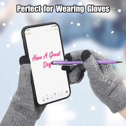anngrowy Stylus Pen, Universal 2 in 1 Ballpoint Stylus for iPad, iPhone, Tablet, Laptops, Kindle, Samsung Galaxy