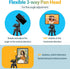 Aureday 64 Phone Tripod Stand, Extendable Cell Phone&Camera Tripod with Wireless Remote and Phone Holder, Aluminum iPad