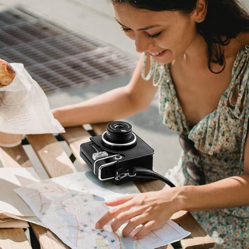 Fintie Premium Vegan Leather Protective Case for Fujifilm Instax Mini 40 Instant Camera with Adjustable Strap