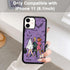 Halloween Spooky Ghost Phone Case for iPhone 11, TPU Shockproof Protective Cover with Eyeball Bat Bones Design - Gift