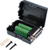 Oiyagai DB15 Female 15Pin Connector Adaptor with Case, Nut Terminal Breakout Board Signal Module, Free Welding