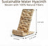 Tihoda Hylara Handwoven Wicker Phone Stand for Desk - Natural Water Hyacinth Cell Phone Holder, Boho Desk Decor