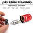 RCXAZ 3650 3.175mm 6600KV 1/10 TRX4 SCX10 (6600KV) Metal Brushless Motor Shaft Waterproof for RC High Speed Off-Road