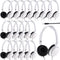 Yunsailing 18 Pack Classroom Headphones Bulk, Wired Class Headphones Set for Kids School, Individually Wrapped