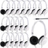 Yunsailing 18 Pack Classroom Headphones Bulk, Wired Class Headphones Set for Kids School, Individually Wrapped