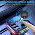VR Robot Upgraded Bluetooth FM Transmitter for Car, Wireless Bluetooth 5.0 Adapter with Dual USB Ports, 20W PD+QC3.0