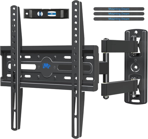 Mounting Dream TV Wall Mount - Swivel and Tilt for Most 26-55 Inch TVs, Full Motion Bracket, MD2377