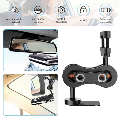 SDSACZMU Max2/ MAX360 Rearview Mirror Radar Detector Mount, Aluminum Rearview Mirror Rod Radar Mount,for Escort Max /