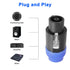 MEIRIYFA 8 Pole Speakon Connector Plug, NL4 Speak-On 8 Pin Male Audio Speaker Twist Lock Plugs, 2Pack