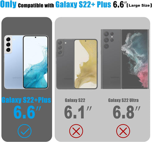 Esdot Compatible with Samsung Galaxy S22 Plus Case, Fashionable Protective Phone Case for Women, Agate Stone