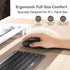 TECKNET Wireless Mouse Jiggler, USB-C Rechargeable, Silent Click, Ergonomic 6400 DPI Mouse