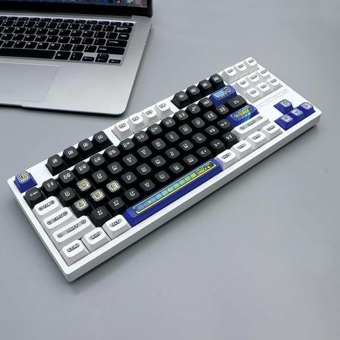 JSJT PBT Keycaps, 154 Keys Custom Keycaps, JSA Profile, Power Loading Themed Keycap Set for Cherry MX Switches