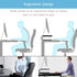 HUANUO Laptop Stand Riser for Desk, Desktop Computer Stand Organizer with Vented Metal, Laptop Shelf for PC, Printer