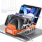 zobirez 320W Charging Station for Multiple Devices, 10-Port USB C Fast Charger Stations