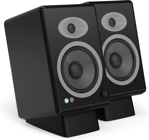 HumanCentric Desktop Speaker Stands Wedge, Anti Vibration Silicone Angle Wedge for Medium Speakers, Black