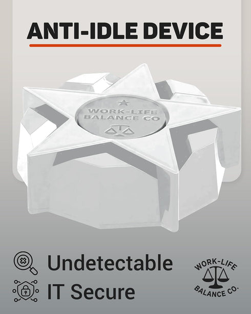 Work-Life Balance Corporation Work-Life Balance Compact Mechanical Mouse Jiggler - Undetectable Device to Keep Mouse