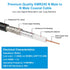 KMR240 50ft N Male to N Male Low Loss Coax Cable, N Type Cable, 50 Ohm Coax Extension with N Male Connector
