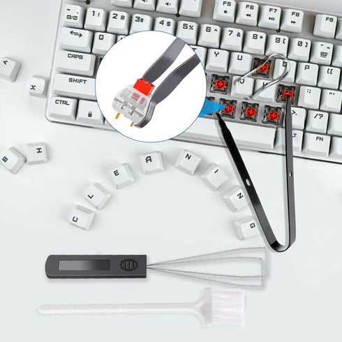 Keycap Remover Tools Kit, 6 Pieces Keycap Switch Puller, Keyboard Cleaning Set, Key Caps Removal Tool for Mechanical