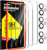 Milomdoi 3 Pack Screen Protector for Apple iPhone 12, Ultra 9H, Case Friendly, with Tempered Glass Camera Lens
