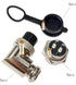 Lsgoodcare 5Pcs 90 Degree Elbow Aviation Plug Socket Female + 5Pcs 16MM Aviation Socket 4 din Male Plug