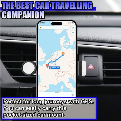 Tuxihapp 360 Car Phone Holder Mount for Air Vent - Stretchable Cell Phone Stand Car Mount with Rotation - Universal