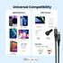 Apple MFi Certified 4Ft USB C to Lightning Cable, 3A Fast Charging, Nylon Braided, Compatible with iPhone 14/13/12/11 -