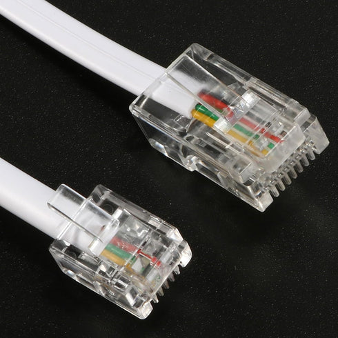 Uxcell Telephone RJ11 6P4C to RJ45 8P8C Connector Plug Cable for Landline