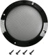 Fielect 6.5" Speaker Grill Mesh, Decorative Circle Subwoofer Guard Protector Cover, Black Metal Trim