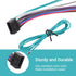 YYTQP 16 Pins Car Stereo Wiring Harness, Radio Wiring Harness Connector Compatible with Kenwood KDC KRC KMD Aftermarket