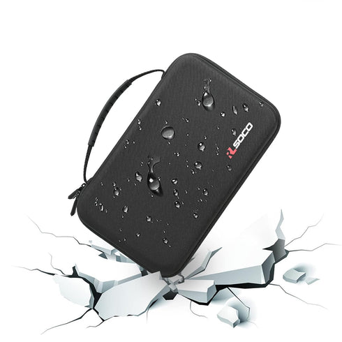 RLSOCO Waterproof Battery Organizer Storage Case, Holds Up to 120+ Batteries: AA AAA C D 9V and More, Case Only, Black