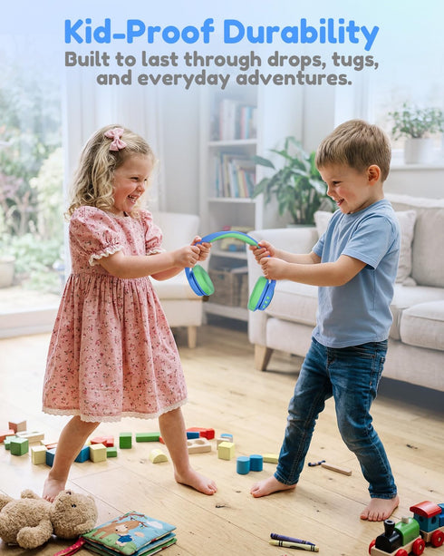 75H 85dBA 6.0, acer Kids Bluetooth Headphones, Over Ear Headphone for Kids with Mic, Playtime, Safe Volume, Bluetooth