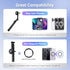 KIWIFOTOS 17 16 15 14 Mini Magnetic Tripod for iPhone MagSafe Selfie Stick with Wireless Remote for iPhone Travel