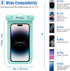 ProCase 2 Pack Waterproof Phone Pouch Case, 7" Universal Underwater Dry Bag for iPhone 15/14/13 Pro Max, Galaxy
